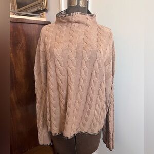 J. Crew Cotton/Cashmere Cable Knit Sweater